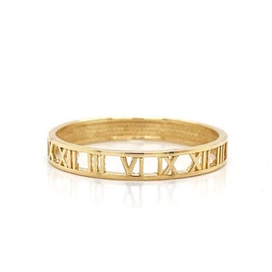 Roman Numeral Date Band (Customized)