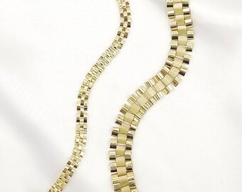 10k Gold Rolex Chain - Etsy