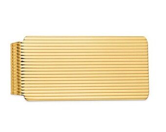 Textured Money Clip in 14K Solid Gold