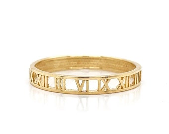 Roman Numeral Date Band (Customized)