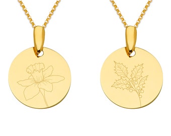 Birth Flower Necklace narcissus 