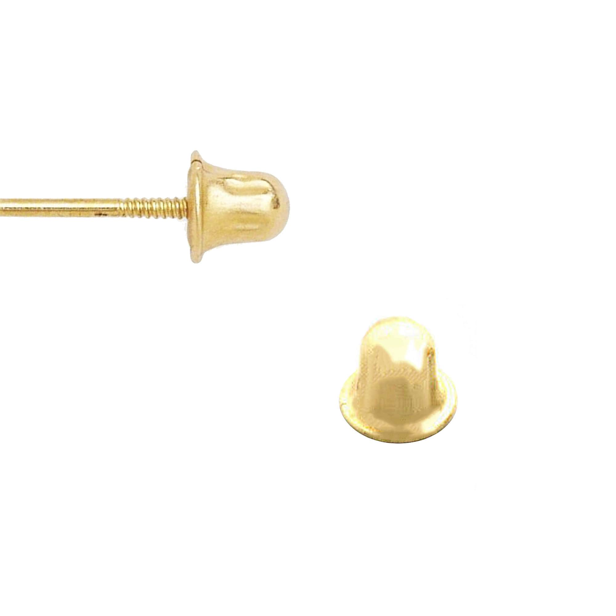 Solid 14k Gold Earring Backs Replacement Backs for Pierced Ears