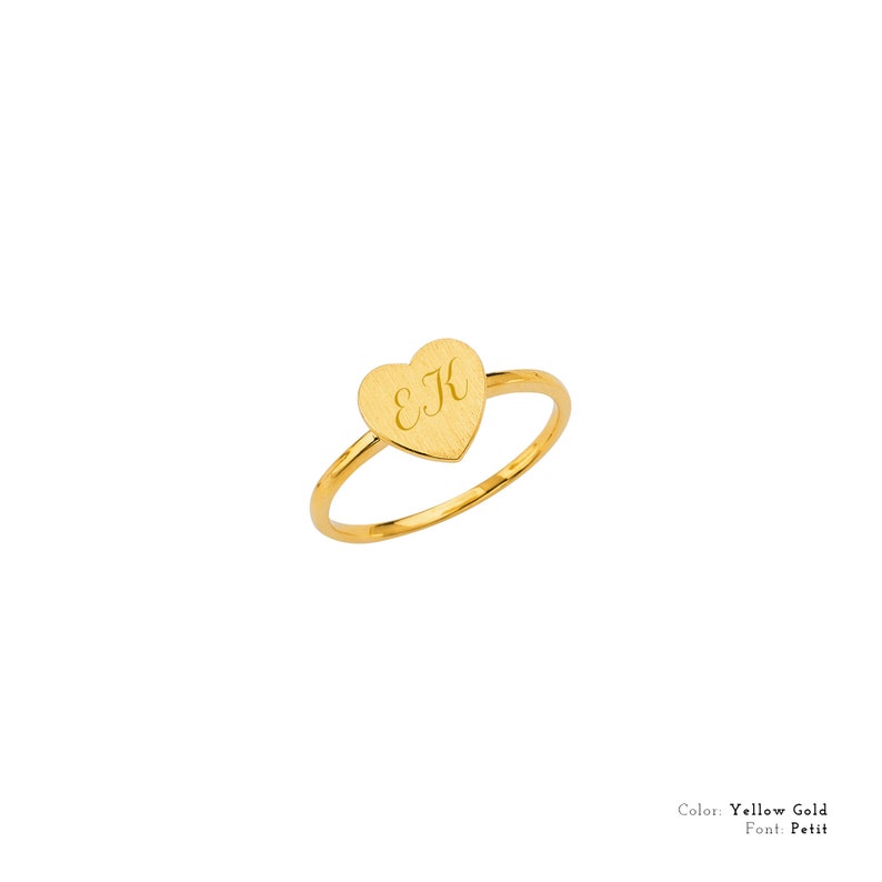 Free Laser Engraving Plain Heart Ring