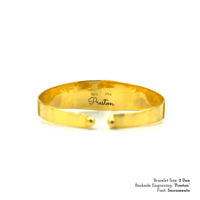 24K Gold Korean 1st Birthday 돌 Bracelet 1돈, 2돈 image 5