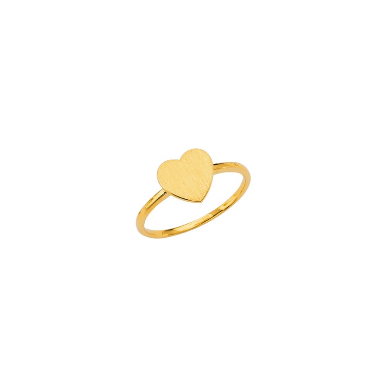 Free Laser Engraving Plain Heart Ring