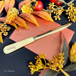 Gold Plated Bates Letter Opener