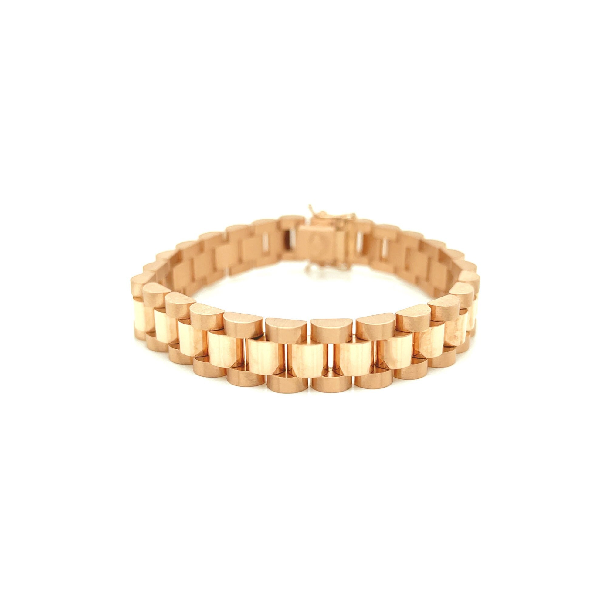 are rolex bracelets solid gold