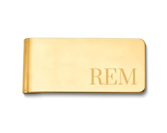 Wide Plain Engravable Money Clip (Complimentary Engraving)