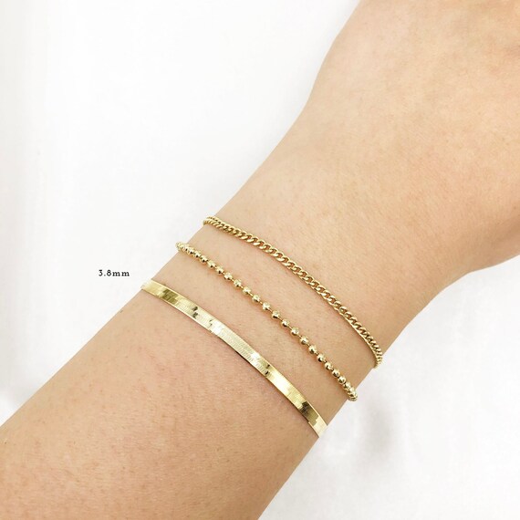 14k gold sales serpentine bracelet