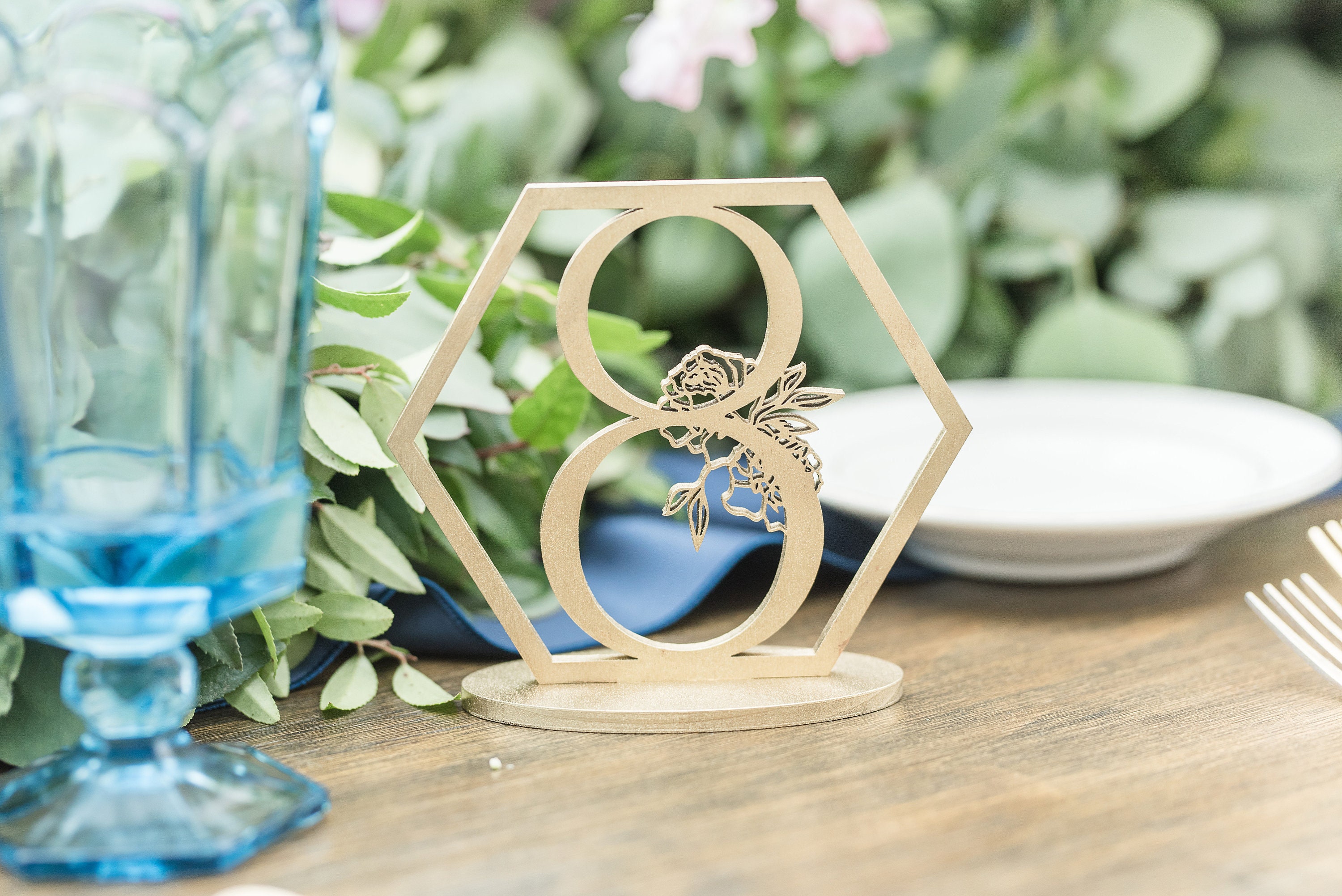 Table Number Laser Cut Table Decor Laser Cut Table Numbers Etsy