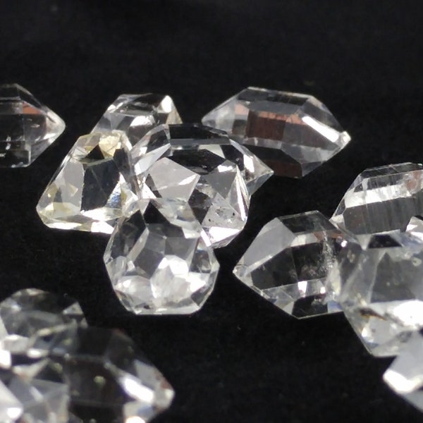 Herkimer Diamond Quartz Crystal, Herkimer Quartz, Jewelry Quality Herkimer Diamond, Water Clear Herkimer Diamond Crystal, Undrilled 5-10mm