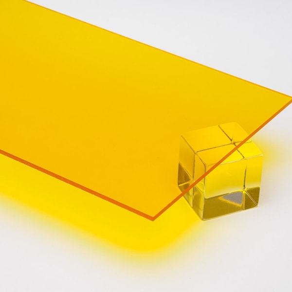 GLOWforge Acrylic Plexiglass Plastic Sheet 3mm - 1/8" x12" x 20" Thickness You Pick The  Color