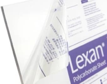 Lexan Tuffak Palram Polycarbonate Sheet 0.125” - 1/8" x 24" x 48" Clear