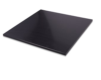 HDPE (High Density Polyethylene) Plastic Sheet 1/2&quot; x 24&quot; x 48&quot; Black Smooth
