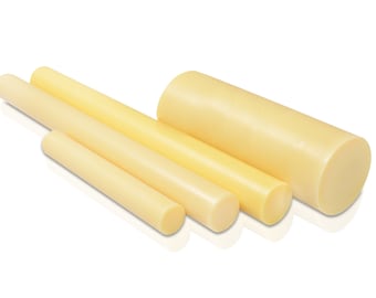 Cast Nylon 6 Plastic Rod Bar You Pick The Length & Diameter Yellow Color