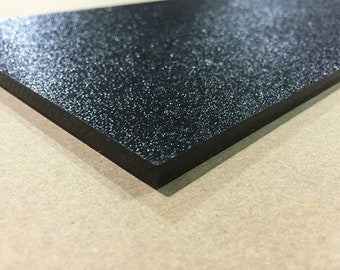 Marine Board HDPE (High Density Polyethylene) Plastic Sheet 1/2" x 12" x 27” Black Color Textured