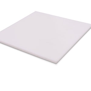 May include: A white square sheet of acrylic plastic.