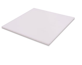 White Plastic (HDPE) Cutting Board 1/2&quot; - .500&quot; Thickness You Pick The Size