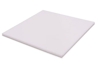 White Plastic (HDPE) Cutting Board 1/2" - .500" Thickness You Pick The Size