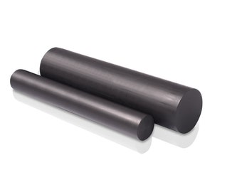 Delrin Acetal Plastic Rod Bar You Pick The Length & Diameter Black Color