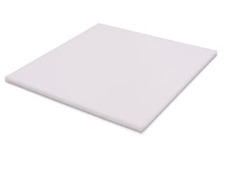 HDPE (High Density Polyethylene) Plastic Sheet 1/2" x 18" x 32" Natural Smooth