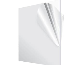 Acrylic Plexiglass Plastic Sheet 0.125 - 1/8&quot; Thickness You Pick The Size Clear Color