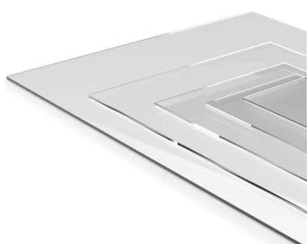 Acrylic Sheet Clear, Plexiglass Sheet, Plastic Sheet - Choose Size and Thickness