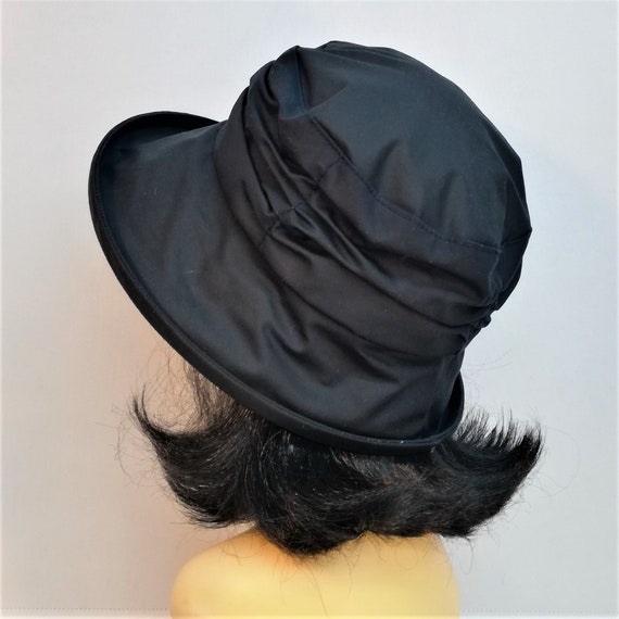 Navy Rain Hat for Ladies Lizzie Ruched 