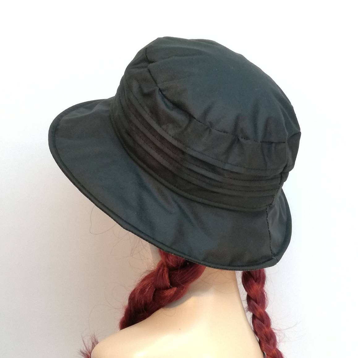 Womens black rain hat Clearance
