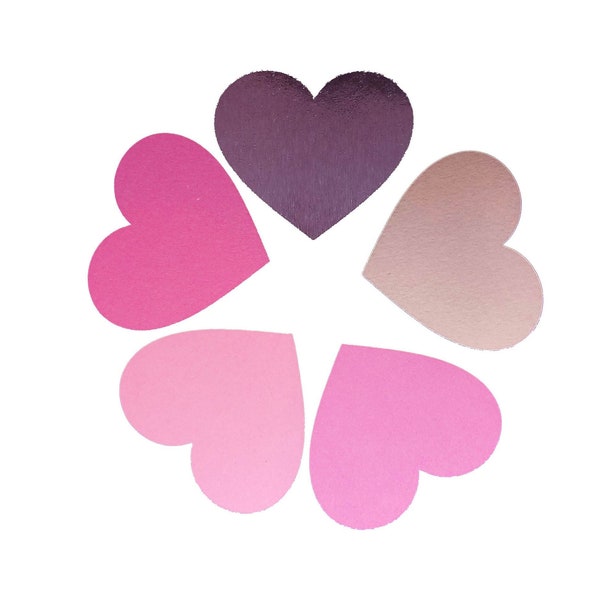 Card Stock Hearts Etsy