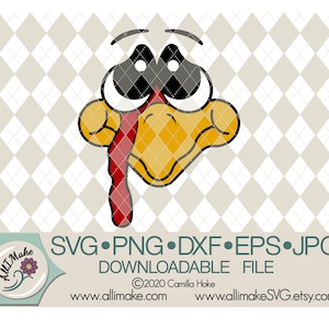 SVG File | Turkey Boy Face svg, dxf, eps, png, jpg files for Cricut and Silhouette cutting machines