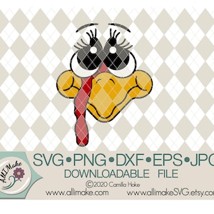 SVG File | Turkey Girl Face svg, dxf, eps, png, jpg files for Cricut and Silhouette cutting machines