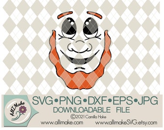 Plik SVG | Pliki Leprechaun Face 2 svg, dxf, eps, png, jpg dla maszyn tnących Cricut i Silhouette