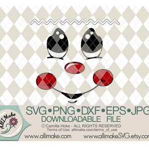 SVG File | Gingerbread Boy Face 1 svg, dxf, eps, png, jpg files for Cricut and Silhouette cutting machines