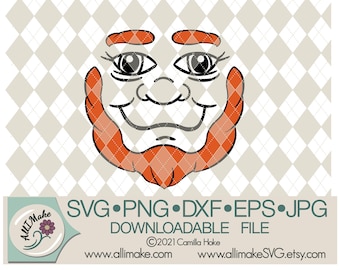 Plik SVG | Twarz Leprechauna 1 pliki svg, dxf, eps, png, jpg dla maszyn tnących Cricut i Silhouette