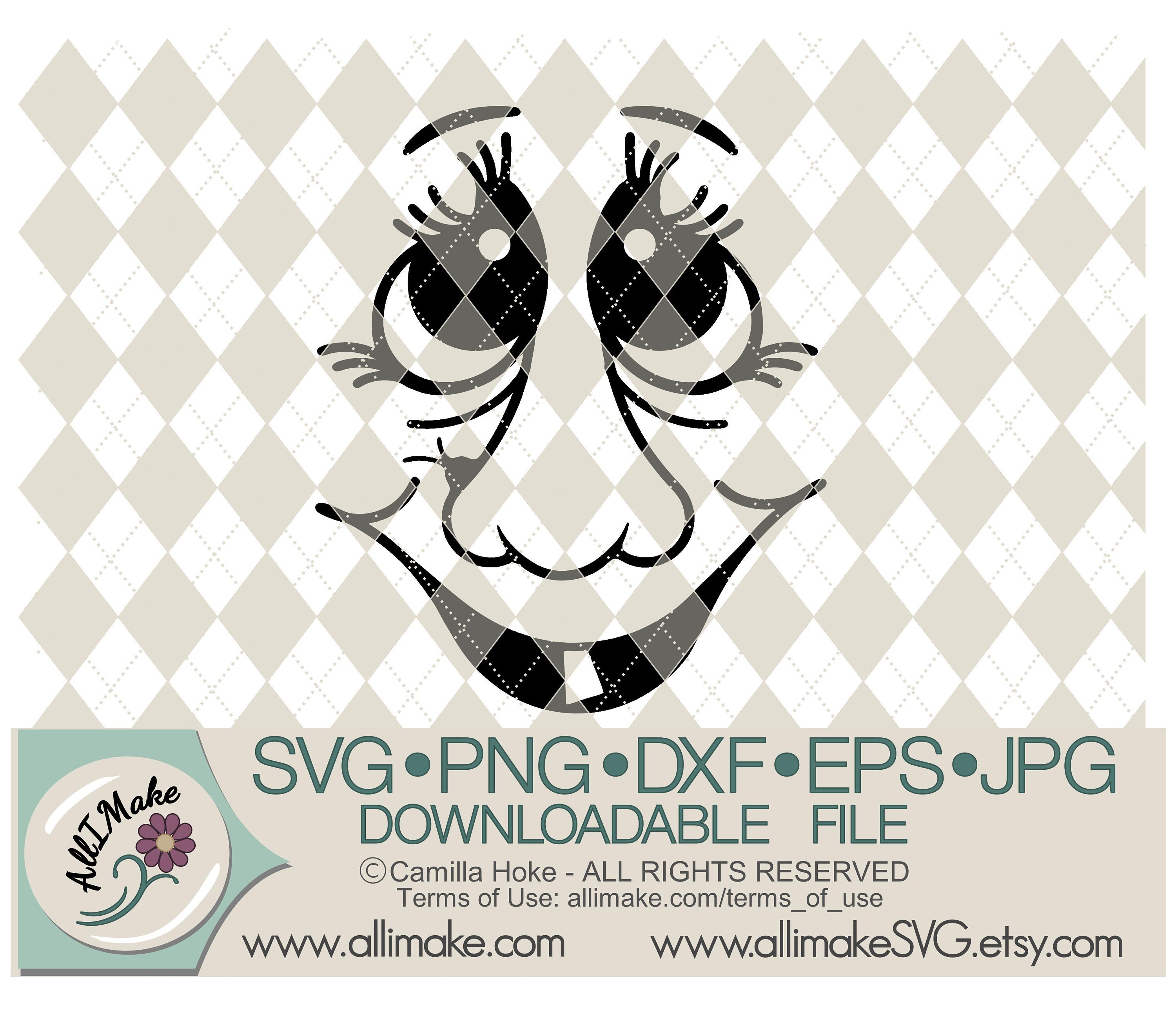 SVG File Witch Face 1 Svg Dxf Eps Png Jpg Files for - Etsy