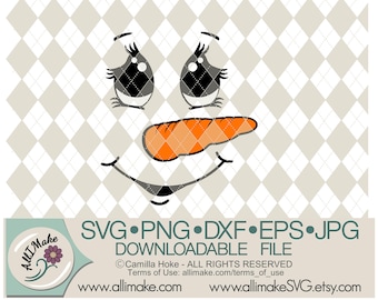 SVG File | Snowman 12 svg, dxf, eps, png, jpg files for Cricut and Silhouette cutting machines