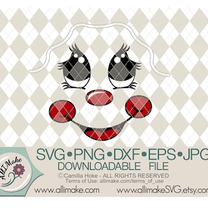 SVG File | Gingerbread Girl Face 2 svg, dxf, eps, png, jpg files for Cricut and Silhouette cutting machines