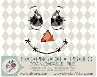 SVG File | Scarecrow 11 svg, dxf, eps, png, jpg files for Cricut and Silhouette cutting machines
