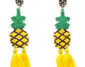 Tropical pineapple earrings