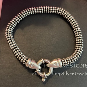Silpada Popcorn Oxidized Bead Sterling Silver Bracelet B1473