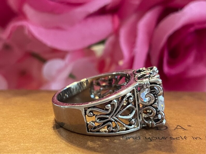 Set Gioielli Silpada Uptown - Orecchini Pendenti E Ciondolo Multi Zirconi Cubici - Argento - Foto 2