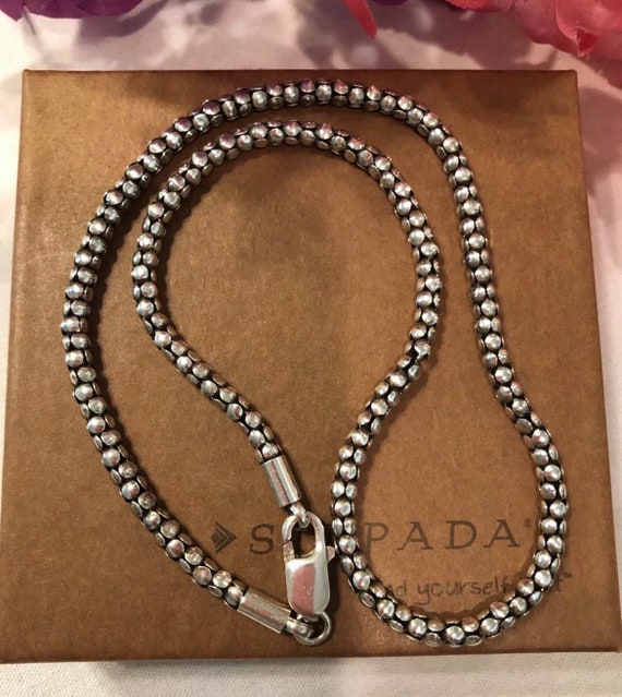 Silpada Popcorn Sterling Silver Necklace N1106