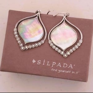 Silpada Sterling Silver Marcasite ‘Contour Earrings’ W2990