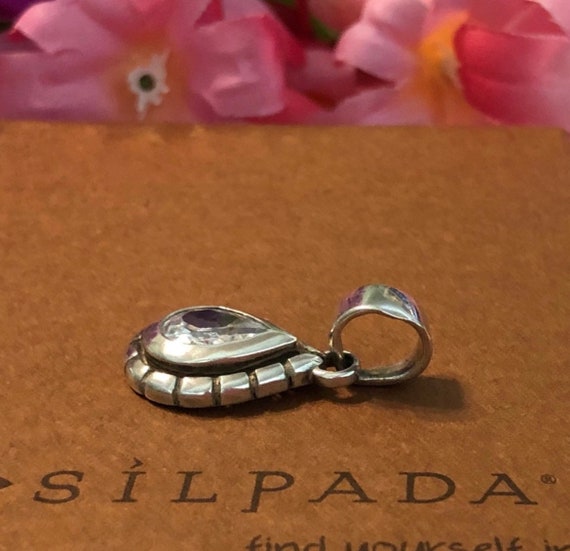 Silpada S1204 Teardrop Cubic Zirconia Sterling Si… - image 6