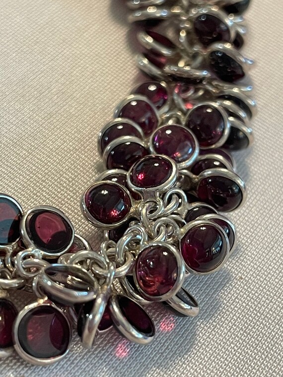 Silpada B1049 Garnet “Cha-Cha” Bracelet - image 3