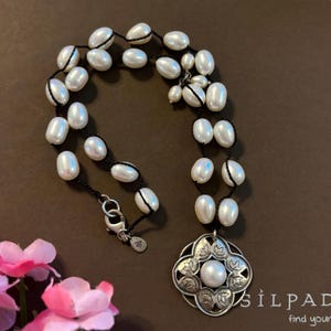Silpada Sterling Silber Perle ‘RYANNON‘ Kordel Halskette N2327