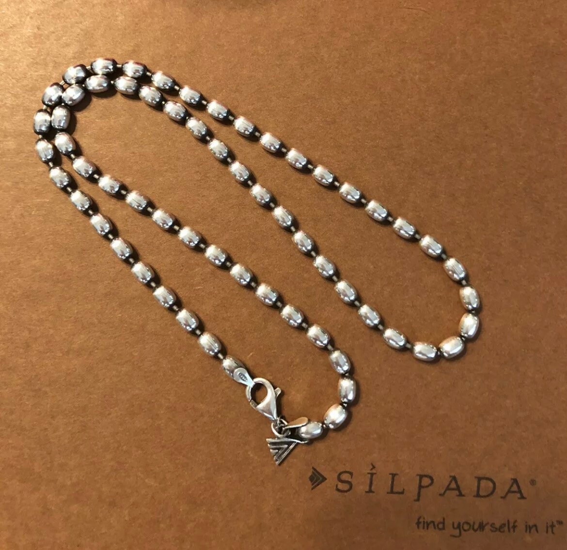 Silpada N1443 3mm Oval Bead Necklace 