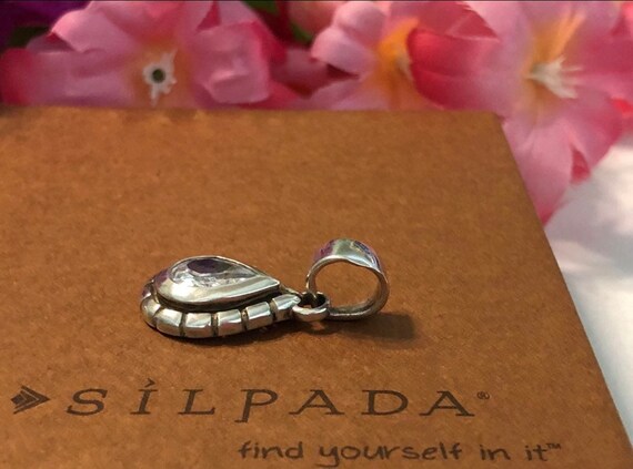 Silpada S1204 Teardrop Cubic Zirconia Sterling Si… - image 4