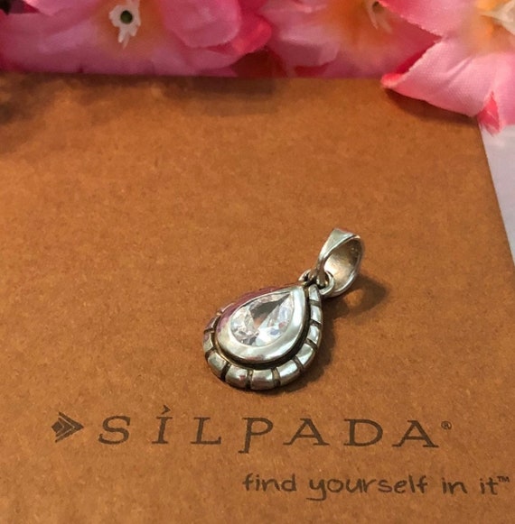 Silpada S1204 Teardrop Cubic Zirconia Sterling Si… - image 5